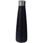 koper vacuum geisoleerde drinkfles 500 ml - zwart