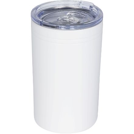 vacuum geisoleerde beker en koeler 330 ml - wit