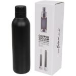 koper vacuum geisoleerde drinkfles 510 ml - zwart