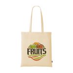 gerecycleerd katoenen shopper - beige