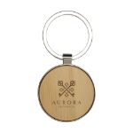 bamboo key circle sleutelhanger