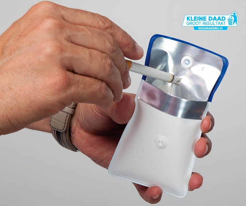 Eenvoudig opbergen van peuken met pocket zakasbak