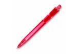balpen ducal clear transparant - rood