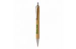 balpen bamboe met metalen clip