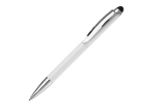 balpen modena stylus metaal - wit