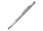 balpen met stylus waterpas schroevendraaier lineal - zilver