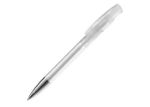 balpen avalon metal transparant - wit
