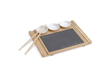 sushi serveerset 2 eetstokjes en 3 kommetjes