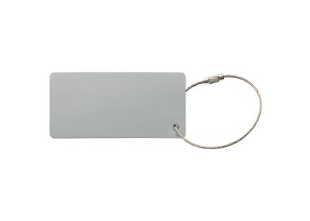 aluminium bagagelabel rechthoek