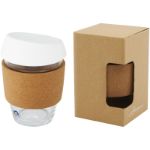 borosilicaat glazen beker van 360 ml met kurk