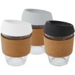 borosilicaat glazen beker van 360 ml met kurk