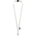 tom gerecyclede pet lanyard met sluiting - wit