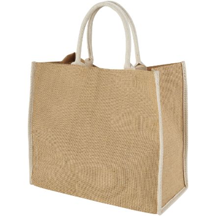 grote jute tas - wit