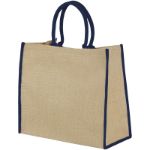 grote jute tas - marine
