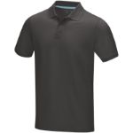 heren polo met korte mouwen gots bio textiel - grijs