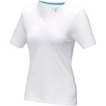 v-hals dames t-shirt 200 gr - wit