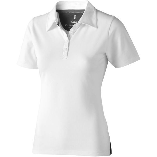 dames polo met korte mouwen blast - wit