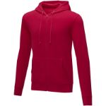 theron heren hoodie met ritssluiting - rood