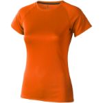 cool fit dames t-shirt selfie - oranje