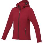 langley dames softshell jas - rood