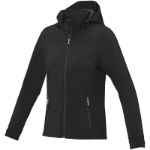 langley dames softshell jas - zwart