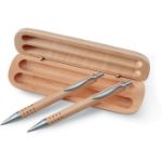 luxe houten set met pen en vulpotlood.