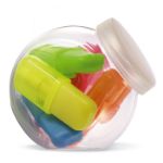 5 markeerstiften in kleine voorraadpot.