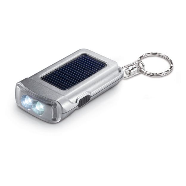 sleutelhanger met zaklamp met 2 witte led