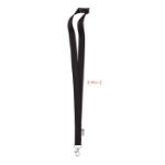 rpet lanyard lany - zwart