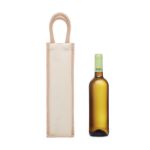 jute wijntas voor 1 fles