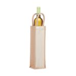 jute wijntas voor 1 fles