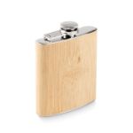 platte bamboe heupfles 175ml