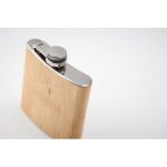 platte bamboe heupfles 175ml