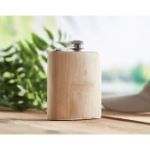 platte bamboe heupfles 175ml