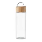 glazen fles 500 ml bamboe dop
