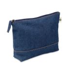 gerecycled denim toilettasje