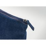 gerecycled denim toilettasje