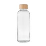 glazen drinkfles bamboe dop 650 ml