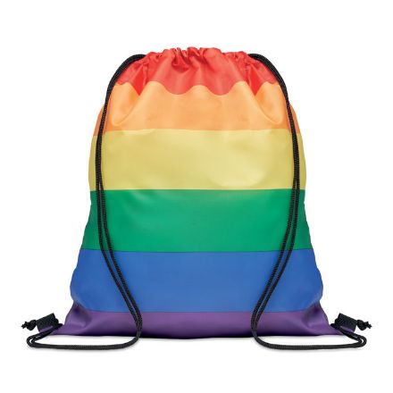 regenboog rpet trekkoordrugzak