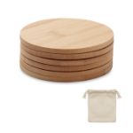 set van 6 bamboe onderzetters bayin