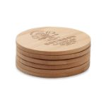 set van 6 bamboe onderzetters bayin