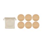 set van 6 bamboe onderzetters bayin