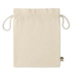 medium biokatoen geschenkzakje amber