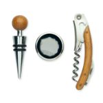 wijnset in bamboe doosje