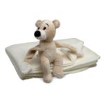 kinder fleecedeken met teddybeer.
