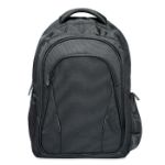 15 inch laptop rugtas met hoofdvak en voorvak.