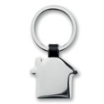 metalen huisvormige sleutelhanger.