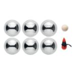 metalen jeu de boules set in 600d polyester tasje