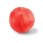 strandbal transparante vlakken. 24 cm - rood