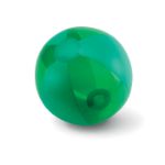 strandbal transparante vlakken. 24 cm - groen